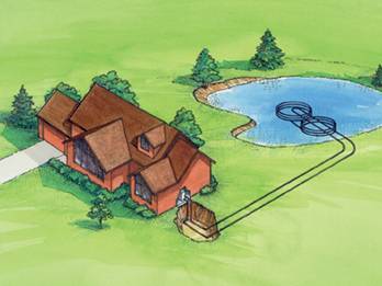 Lake or Pond Loop Energy System 